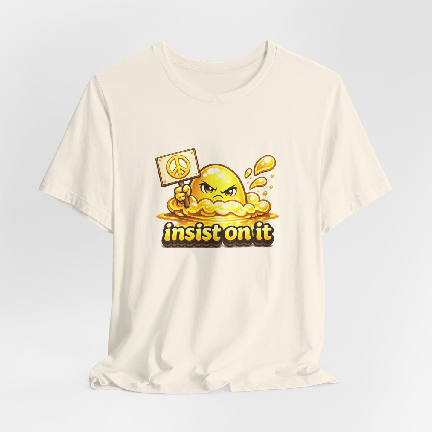 Insist On It – Peace Sign Statement Graphic T-Shirt