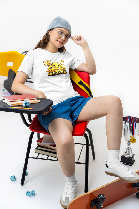 Insist On It – Peace Sign Statement Graphic T-Shirt