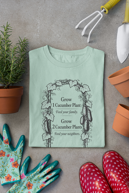 Urban Gardening Graphic T-Shirt | Feed Your Family. Share the Rest.