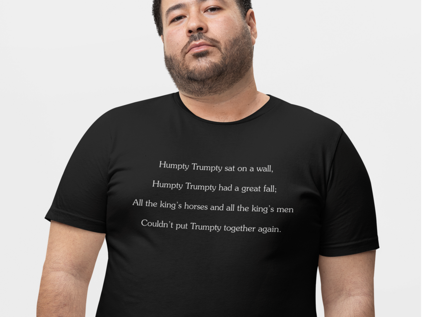 Humpty Trumpty Graphic T-Shirt | Satirical Nursery Rhyme Tee