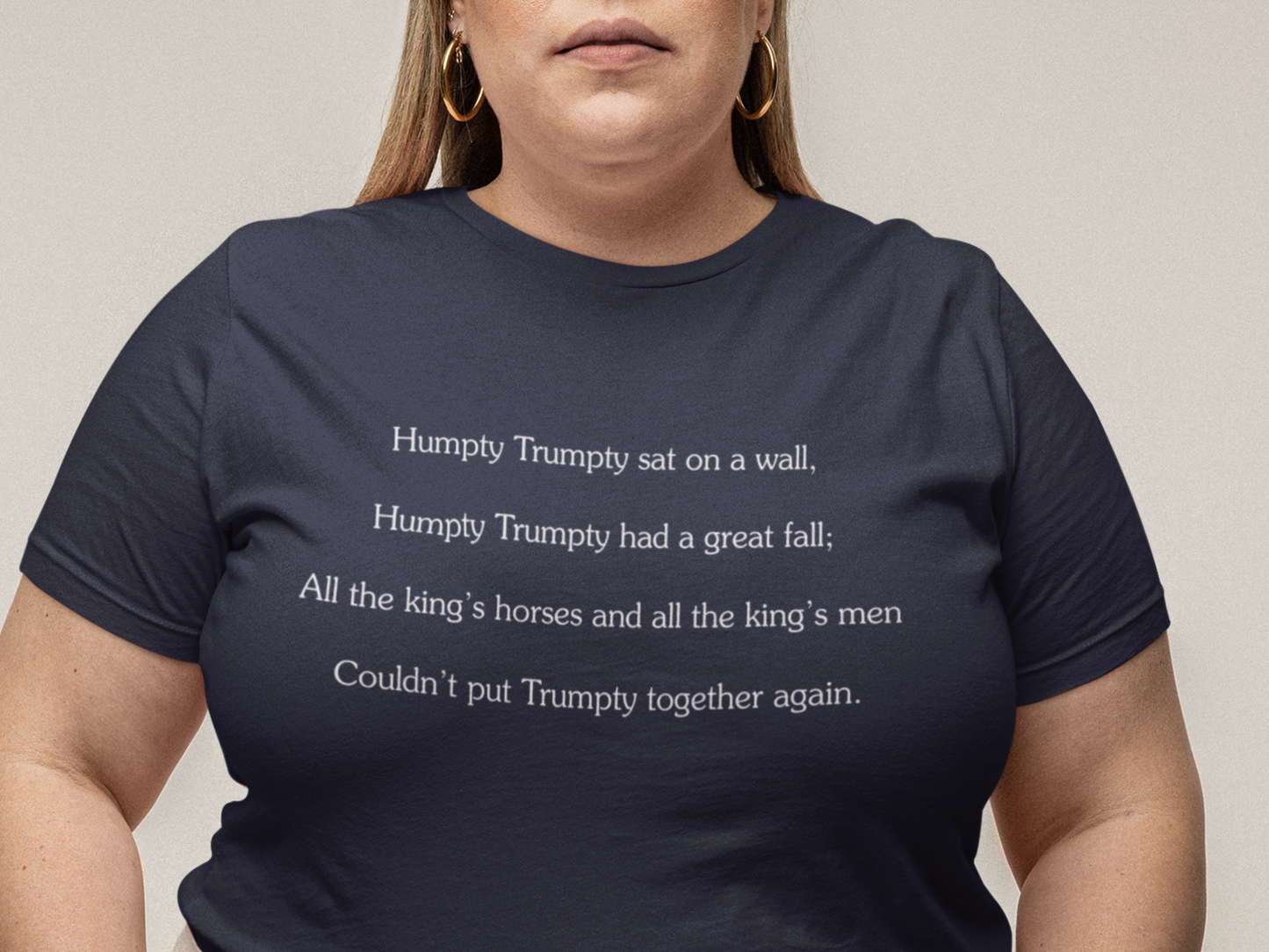 Humpty Trumpty Graphic T-Shirt | Satirical Nursery Rhyme Tee