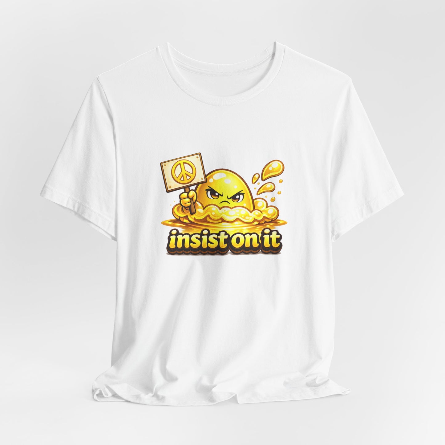 Insist On It – Peace Sign Statement Graphic T-Shirt